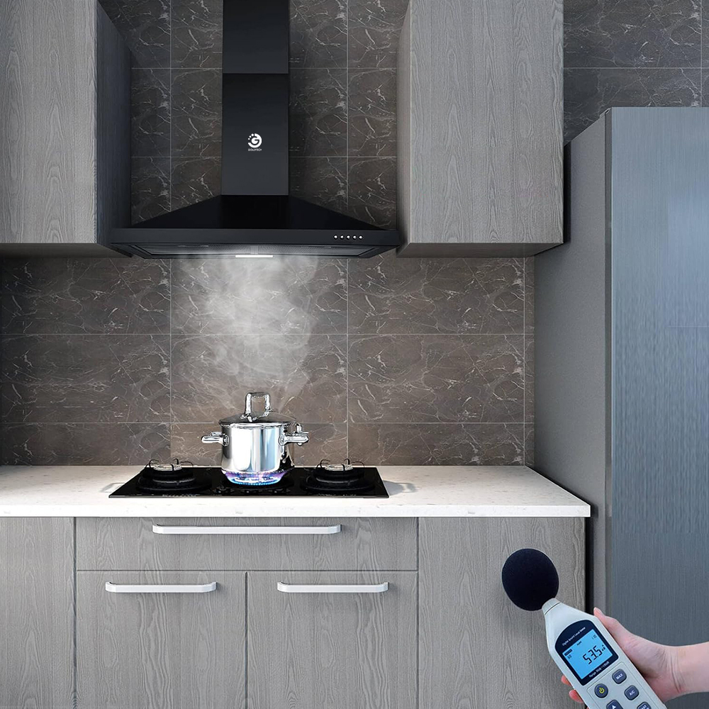 CAMPANA DE COCINA EXTRACTOR GOLDTECH NEGRO (JTELEC132NEGRO) - Image 4