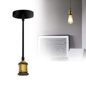 LAMPARA COLGANTE VINTAGE 1M NEGRO BRONCE (JTLAMP185)