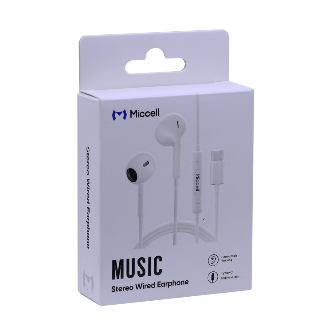 AURICULAR MICCELL VQ-H53 ENJOY TIPO C MANOS LIBRES BLANCO (JTMICC070)