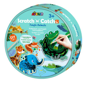 JUEGO 2 EN 1 SCRATCH N CATCH ANIMALS (JTBABYAV047)