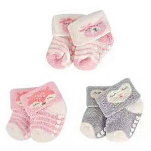 SET X3 MEDIAS DISEÑO ANIMALITO ROSA (JTBABYPQ9215)