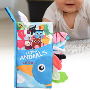 LIBRITO DE TELA CON COLAS Y TEXTURAS CON MORDILLO (JTBABYQJ6117)