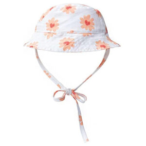 GORRO DE VERANO BLANCO FLOR CORAZONES (JTBABYSWIM044)
