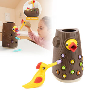 JUEGO PAJARO CARPINTERO CON IMAN (JTBABYTB6052)