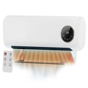 CALEFACTOR DE PARED CON DISPLAY + ACC PARA SECAR ROPA 2000W BLANCO (JTELEC436)