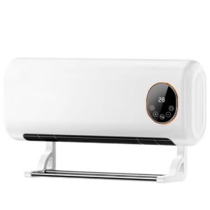 CALEFACTOR DE PARED CON  ACCESORIO PARA SECAR ROPA BLANCO (JTELEC436)