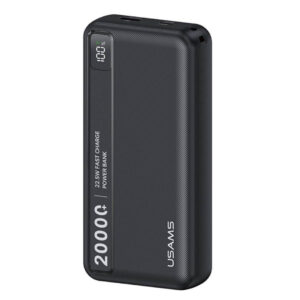 POWER BANK USAMS 20000MAH USB+ TIPO C NEGRO (JTUSAM011)