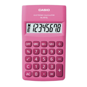 CALCULADORA CASIO HL-815L-PK ROSADA (JTCASIO013)