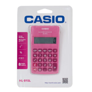 CALCULADORA CASIO HL-815L-PK ROSADA (JTCASIO013)