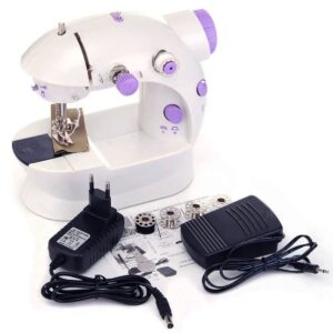 MINI MAQUINA DE COSER ELECTRICA Y PILA BLANCO (JTELEC077)