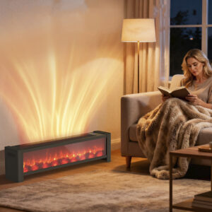 CALEFACTOR BARRA EFECTO FUEGO CON CONTROL REMOTO (JTELEC446)