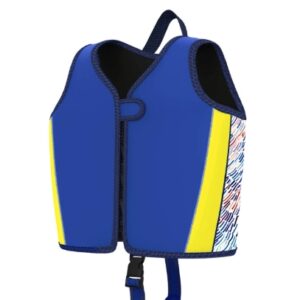 CHALECO SALVAVIDAS NIÑOS NEOPRENO CIERRE AZUL DISEÑOS (JTHOG1081AZU)