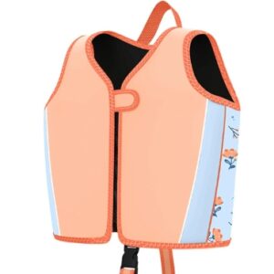 CHALECO SALVAVIDAS NIÑO NEOPRENO CIERRE NARANJA CON DISEÑO (JTHOG1081NAR)