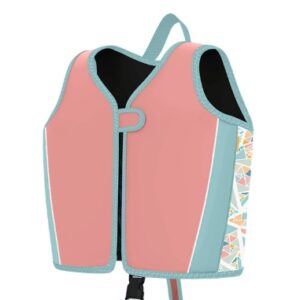 CHALECO SALVAVIDAS NIÑO NEOPRENO CIERRE ROSADO CON DISEÑO (JTHOG1081ROS)