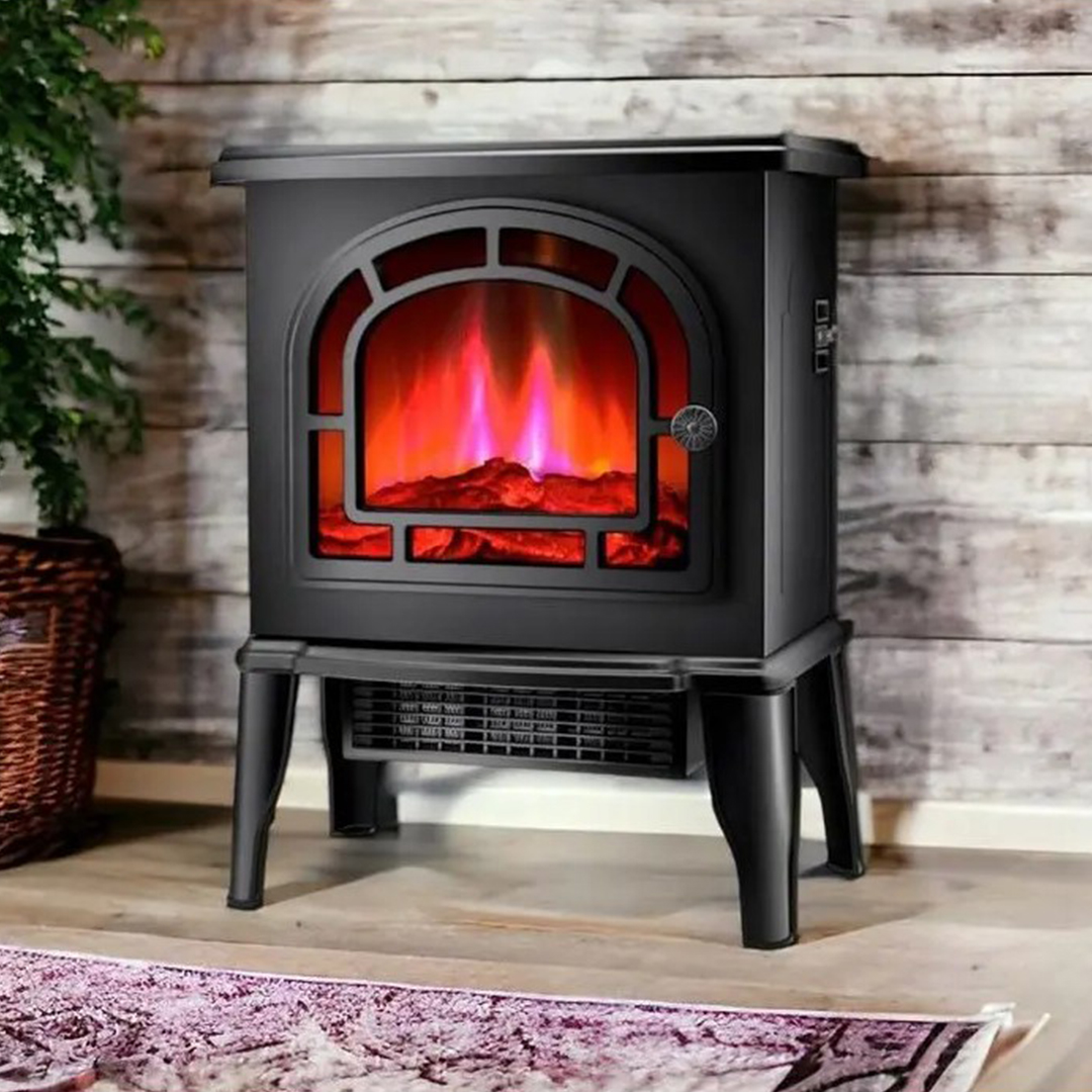 ESTUFA CHIMENEA EFECTO FUEGO 220V NEGRO (JTHOG1104) - Image 2