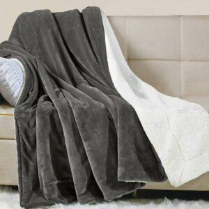 MANTA CORDERITO 2 PLAZAS 200X230CM GRIS (JTHOG942GRIS)