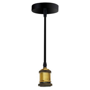 LAMPARA COLGANTE VINTAGE 1M NEGRO BRONCE (JTLAMP185)