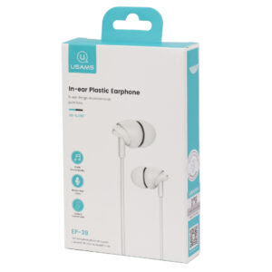 AURICULAR 3.5MM USAMS 1.2M BLANCO (JTUSAMS003)