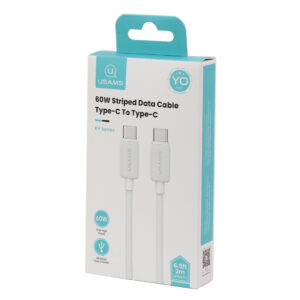CABLE TIPO C A TIPO C USAMS 2M 60W BLANCO (JTUSAMS007)