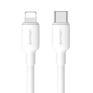 CABLE TIPO C A LIGHTNING USAMS 2M 30W BLANCO (JTUSAMS008)