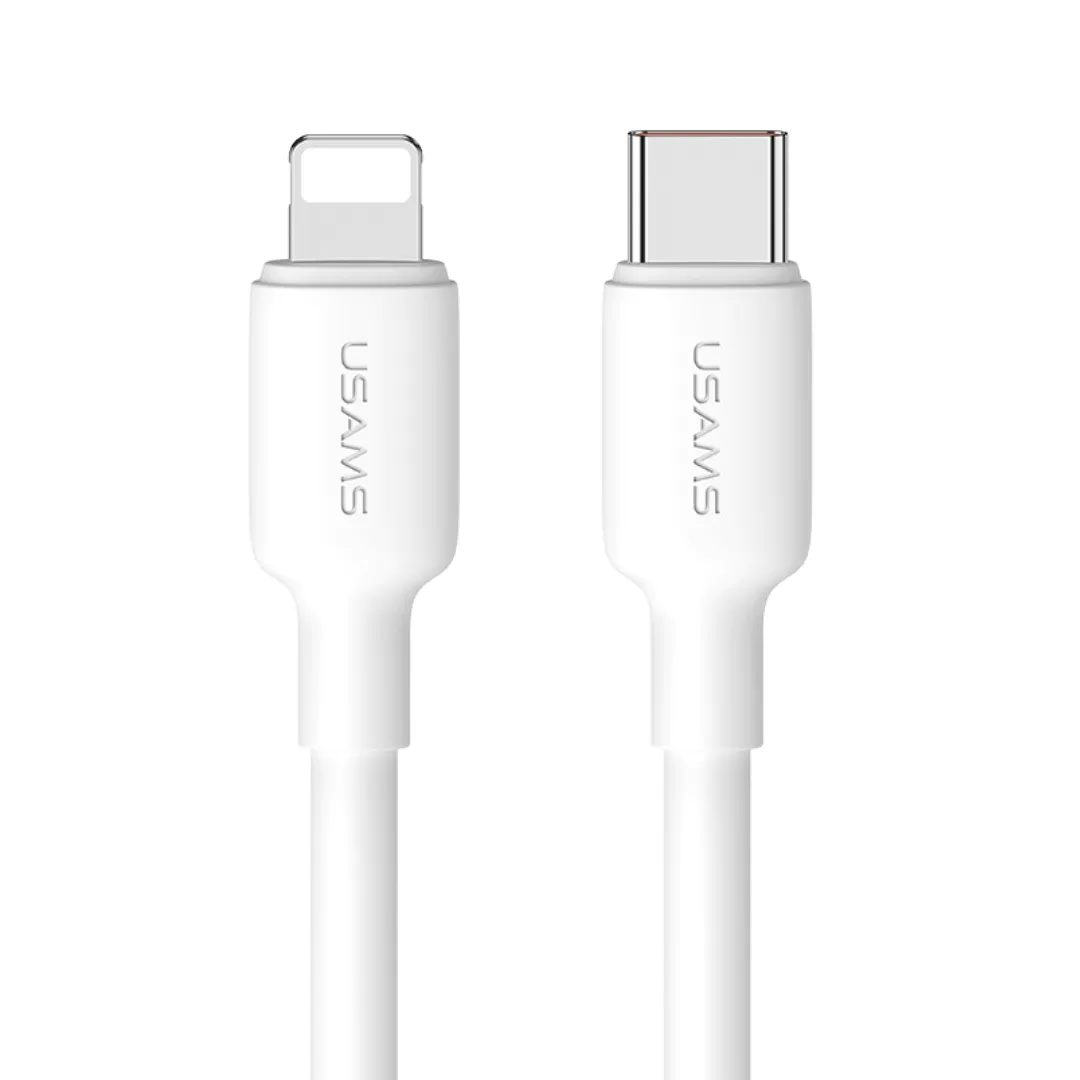 CABLE TIPO C A LIGHTNING USAMS 2M 30W BLANCO (JTUSAMS008)