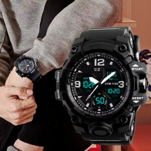 RELOJ DEPORTIVO ANALOGICO DIGITAL NEGRO (JTACCEL340)