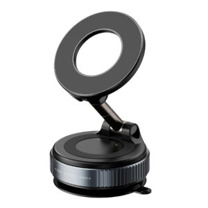 SOPORTE MAGNETICO DE CELULAR PARA AUTO 360° CON VENTOSA NEGRO (JTACCEL345)