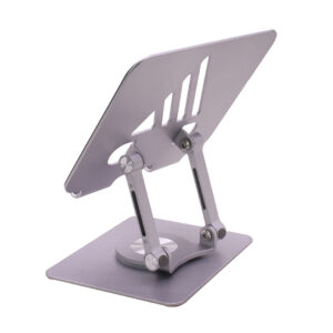 SOPORTE PARA TABLET CON BASE 360° AJUSTABLE GRIS (JTACCPC225)