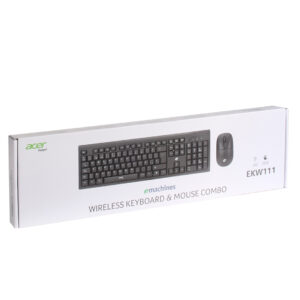 COMBO INALAMBRICO MOUSE Y TECLADO ACER EKW111 SP NEGRO (JTACER009)