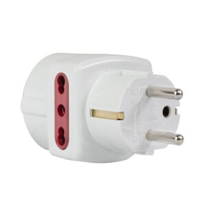 ADAPTADOR CONATEL SCHUKO 1 SCHUKO + 2 3 EN LINEA (JTADELEC018)