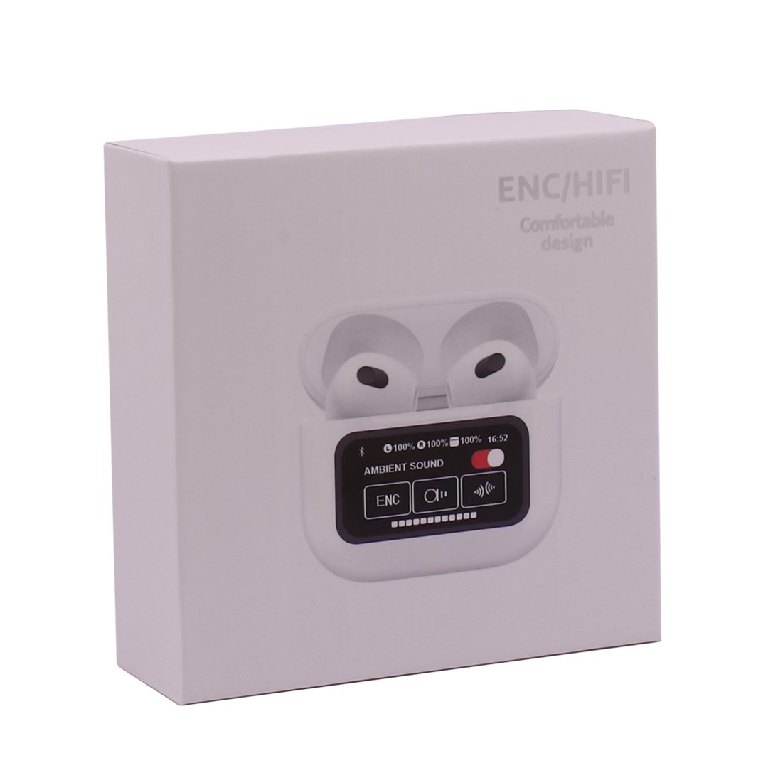 AURICULARES INALAMBRICOS TWS CON DISPLAY PRO BLANCO (JTAUR516) - Image 3