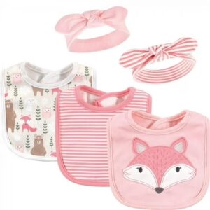 BABEROS X3 + VINCHAS X2 ROSA PASTEL (JTBABY060)