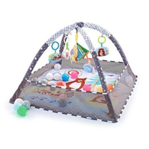 GIMNASIO DIDACTICO PARA BEBE 3 EN 1 ALFOMBRA DE ACTIVIDADES Y PELOTERO (JTBABYQH002)