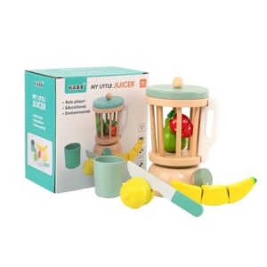 LICUADORA DE MADERA DE JUGUETE CON FRUTAS (JTBABYQJ2024)