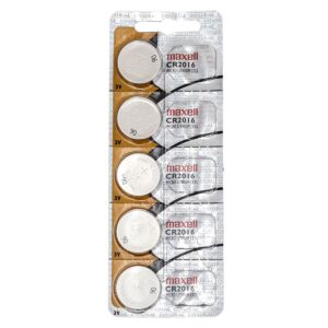 BATERIA DE LITIO MAXELL 3V 2016 5 UNIDADES CR2016 (JTBAT013)