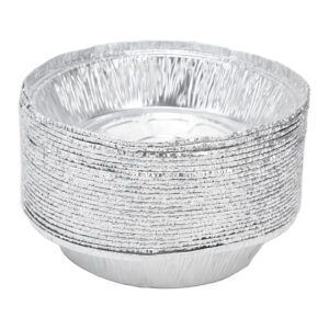 BANDEJA ALUMINIO x50 PARA FREIDORA 20X4CM REDONDA (JTBAZ356)
