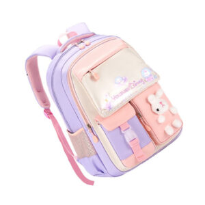MOCHILA ESCOLAR KAWAII CONEJO ROSADA (JTBOL062-1)
