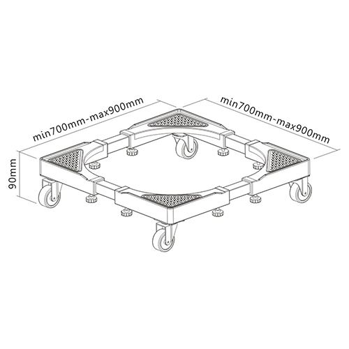 SOPORTE BRATECK ELECTRODOMESTICOS 70-90CM (JTBRAT027) - Image 2