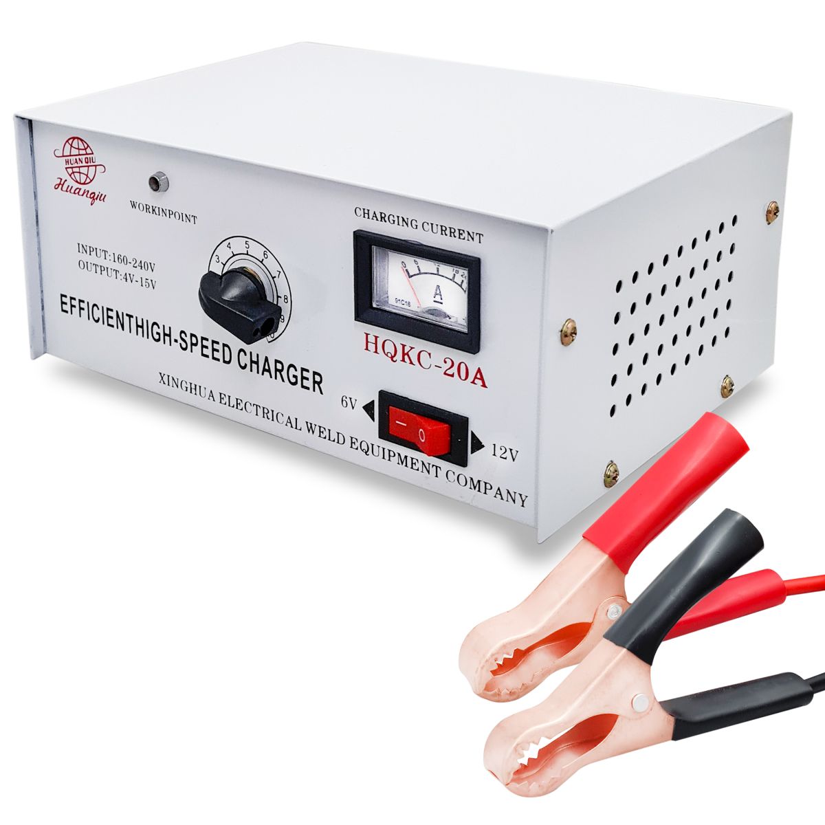 CARGADOR DE BATERIA PARA AUTO 20A (JTCARG112)