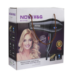 SECADOR DE PELO PROFESIONAL NOVA NV-9102 5000W NEGRO (JTELEC352)