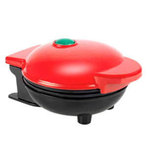 MINI WAFLERA ELECTRICA ANTIADHERENTE 350W ROJO (JTHOG644) (JTELEC375)