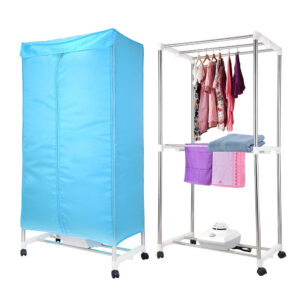 SECADOR DE ROPA PORTATIL PLEGABLE AZUL 220V (JTELEC379CEL)