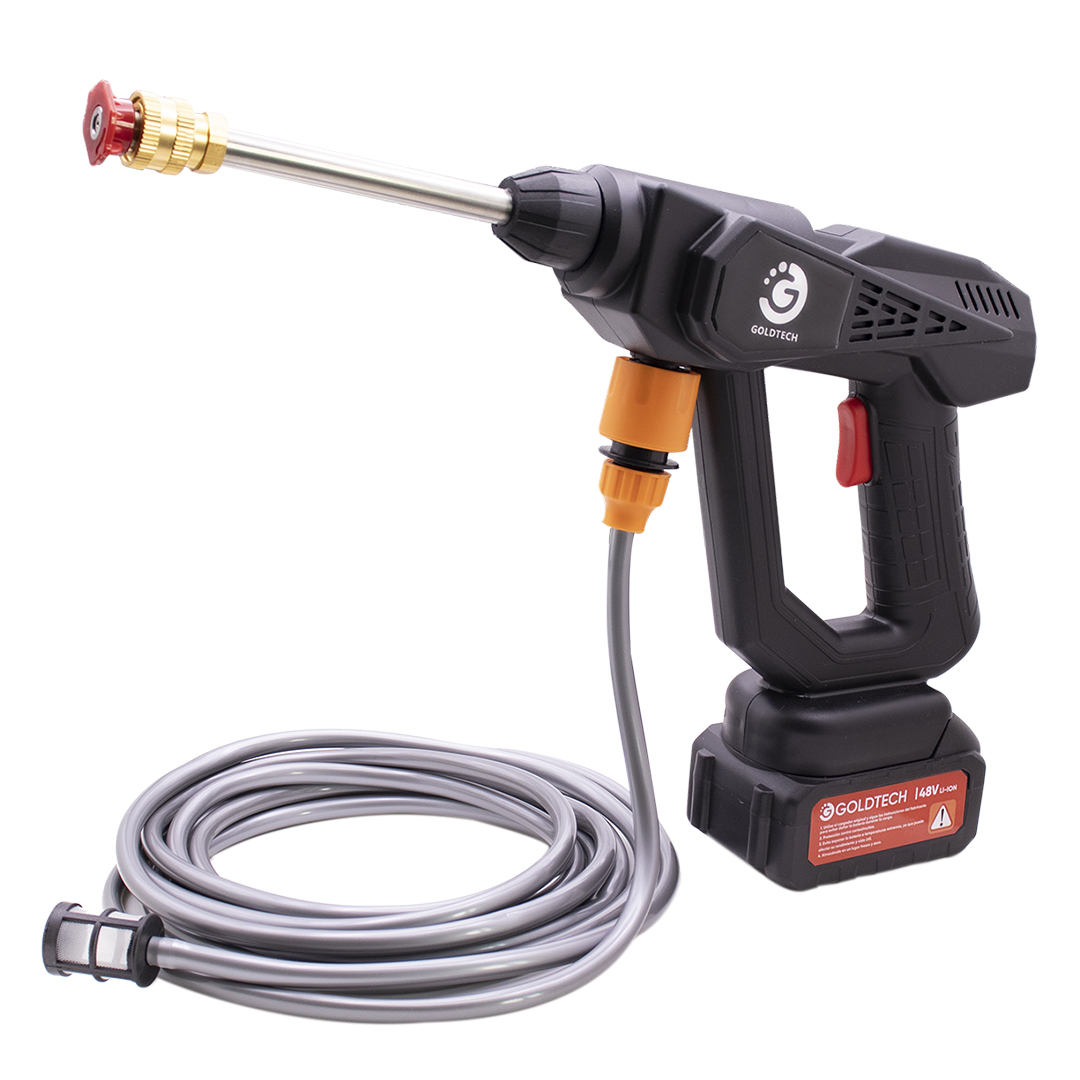 PISTOLA DE LAVADO A PRESION GOLDTECH 2 BATERIAS (JTELEC426)