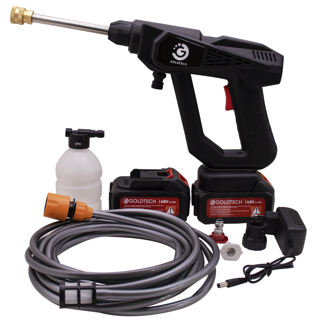 PISTOLA DE LAVADO A PRESION GOLDTECH 2 BATERIAS (JTELEC426) - Image 3