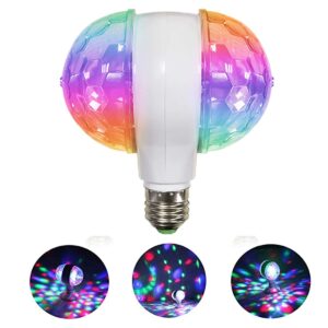 LAMPARA DISCO E27 DOBLE CON MOVIMIENTO RGB 16JG278 (JTFIEST048)