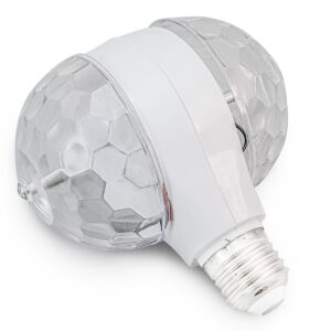 LAMPARA DISCO E27 DOBLE CON MOVIMIENTO RGB 16JG278 (JTFIEST048)