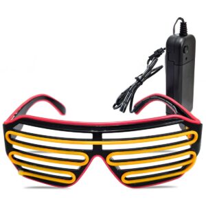 LENTES CON RAYAS Y LUZ DE NEON PARA FIESTAS (JTFIEST058)