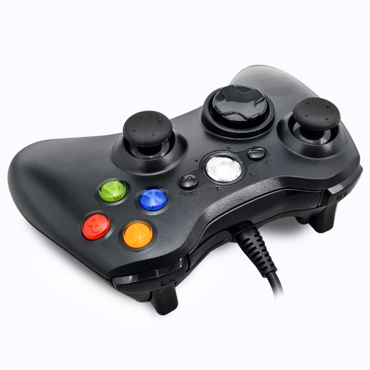 CONTROL JOYSTICK PARA XBOX 360 Y PC CON CABLE NEGRO (JTGAME001) - Image 3