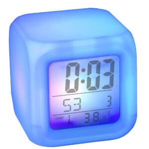 RELOJ DESPERTADOR TERMOMETRO CAMBIA DE COLOR (JTHOG019)