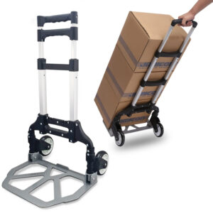 CARRO DE CARGA PLEGABLE CON RUEDAS NEGRO (JTHOG073)